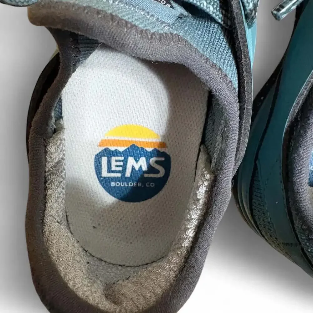 LEMS Primal Pursuit Teal Charcoal Gray Minimalist Sneakers